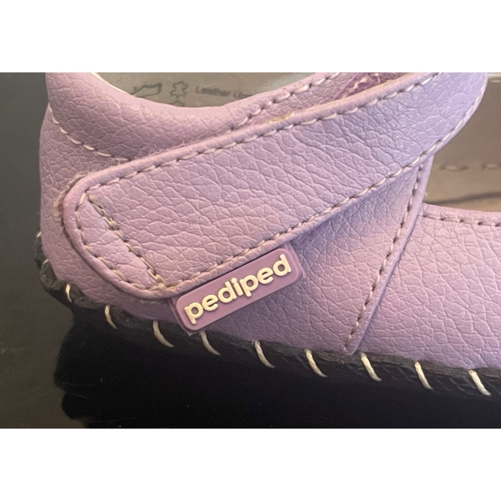 PEDIPED ORIGINALS SALOME LAVENDER ballet flat soft sole size 6-12 mon 4-4.5 - Picture 6 of 8